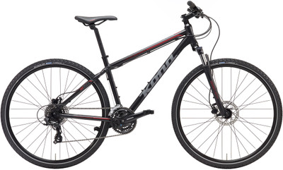 

Kona Splice 700x40C Acera Bike For Adults Black Medium 700C T Hybrid Cycle/City Bike(24 Gear, Multicolor), Black;red