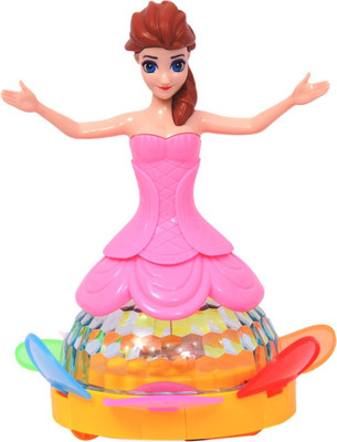 

Alpyog Musical Dancing Dream Princess Girl Toys With 3D Light for kids(Pink)
