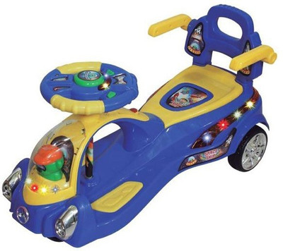 

Panda Car Battery Operated Ride On(Blue), Multicolor