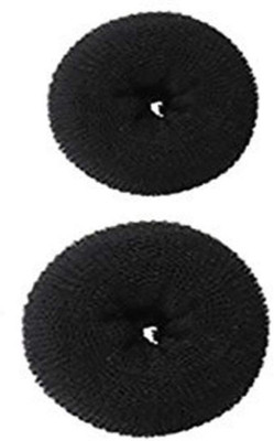 

stylazo Pack Of 2 Donuts 2 Different Sizes Stylish For Women And Girls Hair Styling Accessory Bun(Black)