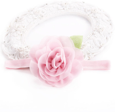 

AkinosKIDS Light Pink BabyGirl Elastic Rosset Headband Head Band(Pink)
