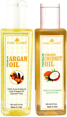 

Park Daniel Premium Argan oil and Coconut oil combo of 2 bottles of 100 ml (200ml) Hair Oil(200 ml)
