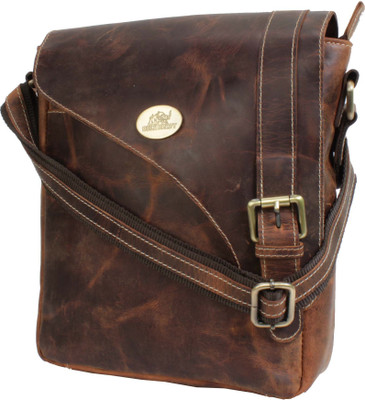 

Bull Kraft Messenger Bag(Brown)
