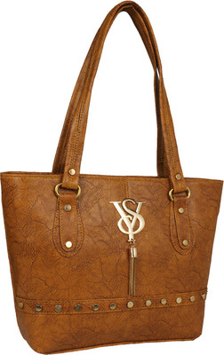 

Pink Flower Shoulder Bag(Brown)