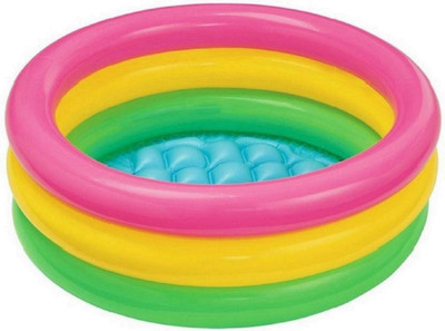 

Amazia Inflatable Water Tub Bathing Pool (3-Feet) (86x25 cm) for Kidzz Inflatable Pool(Multicolor)