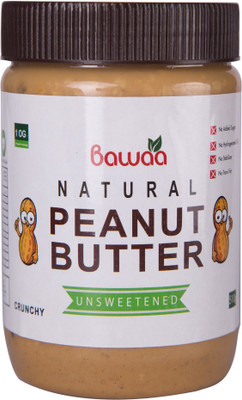 

bawaa Natural Crunchy Peanut Butter (Unsweetened, Gluten Free and Vegan) 500 g