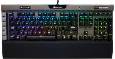 

Corsair K95 RGB Platinum with Backlit RGB LED and Cherry MX Speed Mechanical Wired USB Gaming Keyboard(Gunmetal)