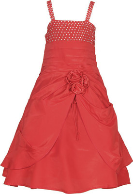 

Samsara Couture Girls Maxi/Full Length Party Dress(Red, Sleeveless