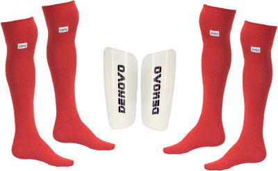 

DeNovo Football Kit (One Pair Large Shin Guard + Two Pairs Lycra Plain Knee Length Football Socks) Football Kit