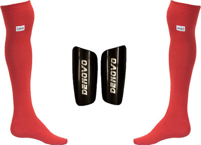 

DeNovo Football Kit (One Pair Large Shin Guard + One Pair Lycra Plain Knee Length Football Socks) Football Kit
