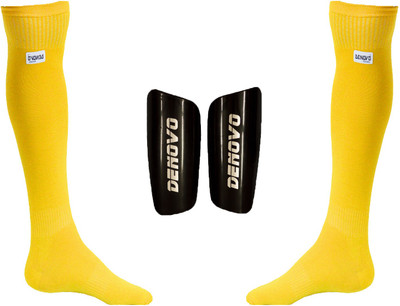 

DeNovo Football Kit (One Pair Large Shin Guard + One Pair Lycra Plain Knee Length Football Socks) Football Kit