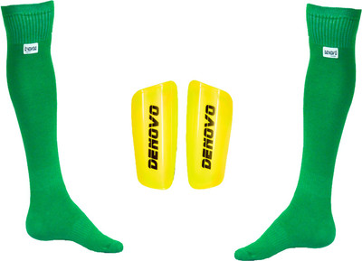

DeNovo Football Kit (One Pair Large Shin Guard + One Pair Lycra Plain Knee Length Football Socks) Football Kit