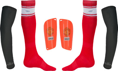 

DeNovo Ultimate Protection (One Pair Large Shin Guard + One Pair Poplin Knee Length Football Socks + One Pair UV Protection Arm Sleeves) Football Kit