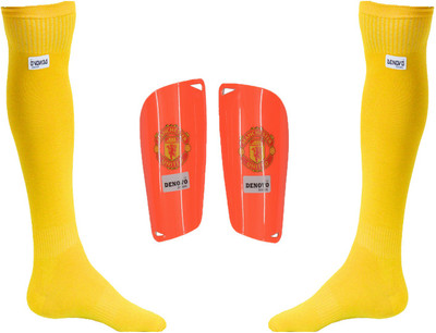 

DeNovo Football Kit (One Pair Large Shin Guard + One Pair Lycra Plain Knee Length Football Socks) Football Kit