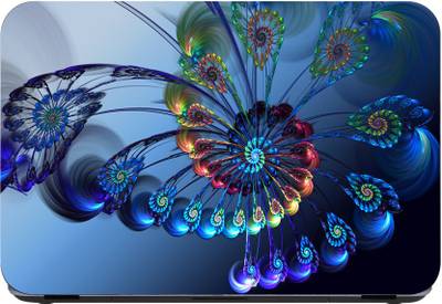 Flipkart SmartBuy Colorfule Feathers 3m or avery imported vinyl woith lamination Laptop Decal 15.6