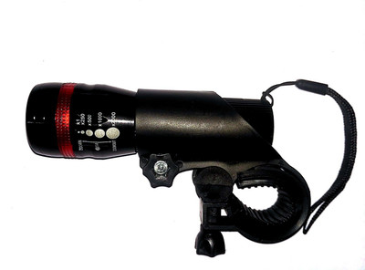 

PEDALMACHINE for bicycle front zoom light led power three step LED Front Light(Black)