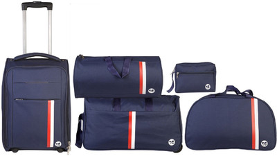 

3g Suitcase, Duffel Bag, Duffel Strolley Bag Combo(Blue)