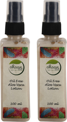 

ahaan naturals Aloe Vera Face and Body Lotion All Skin Type- 100 Ml Each, Pack of 2(200 ml)