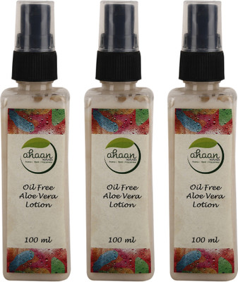 

ahaan naturals Aloe Vera Face and Body Lotion All Skin Type- 100 Ml Each, Pack of 3(300 ml)