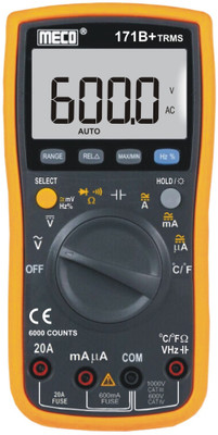Meco 171B Digital Multimeter(Multicolor 6000 Counts)