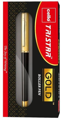

Cello Tristar Gold Blue Roller Ball Pen
