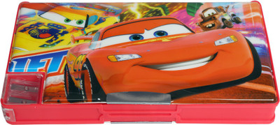 

Auden Cars Cars Art Plastic Pencil Box(Set of 1, Red)
