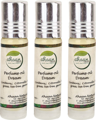 

ahaan naturals Dream-Roll on Perfume All Skin Type- 8 Ml Each, Pack of 3 Perfume - 8 ml(For Men & Women)