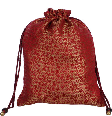 

Empower Trust Zari Potli Pouch(Maroon)