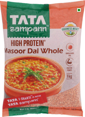 

Tata Sampann Masoor Dal Yellow (Whole, 1 kg)