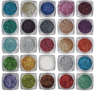 

tripti collections Tripti Eye Care Thick Shimmer Glitter for Beauty Queen (Pack of 12 colors)(Multi)