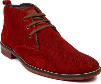 

LAWMAN PG3 Corporate Casuals For Men(Red