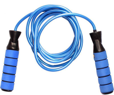 

Kitfit Double ball bearing Skipping rope Ball Bearing Skipping Rope(Black, Length: 259 cm), Blue