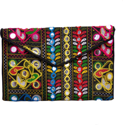 

Sadaf Design's Girls Casual Multicolor Silk Sling Bag