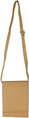 

capreo Women Casual Beige PU Sling Bag
