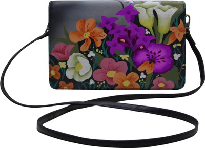 

Shankar Produce Girls Casual Multicolor Genuine Leather Sling Bag