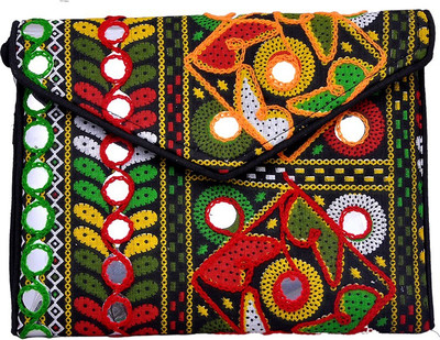 

Sadaf Design's Girls Casual Multicolor Silk Sling Bag