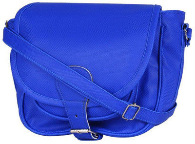 

TTS Girls Evening/Party Blue PU Sling Bag