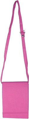 

capreo Women Casual Pink PU Sling Bag