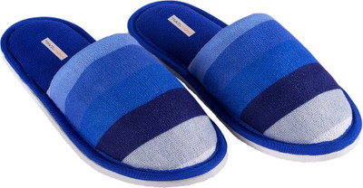

Travelkhushi STRIPES HOME Slides, Blue
