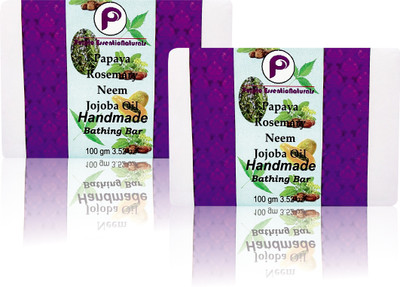 

Purple Essentionatural pf2 papaya rosemary soap(100 g, Pack of 2)