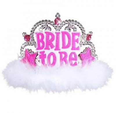 AweStuffs Crown & Tiara(White, Pack of 1)