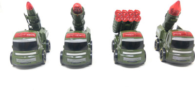 

Akrobo Toy Friction Powered Cars Early Educational Toddler Baby Toy Push and Go Milatary Vehicles Toys Gift for Kids (4 PCS)(Multicolor)