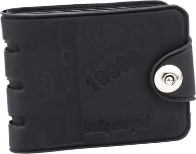 

Peacock Mundkar Boys Black Artificial Leather Wallet(8 Card Slots)