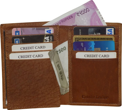

Style 98 Men Tan Genuine Leather Document Holder(8 Card Slots)