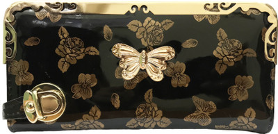 

Ferishta Women Black Artificial Leather Wallet(4 Card Slots)