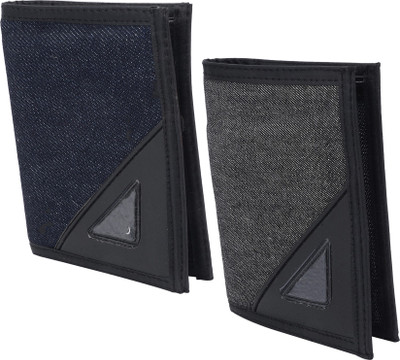 

Peacock Mundkar Boys Black, Blue Artificial Leather Wallet(7 Card Slots)