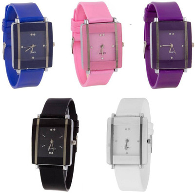 

Montres New Stylish Multi Color Combo Set Of 5 Men & Women Watch - For Boys & Girls