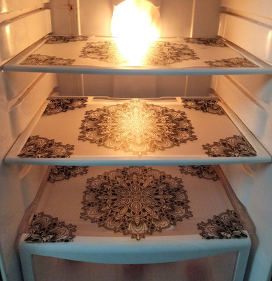 LooMantha Fridge Mat  (Black)