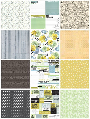 Paper Pep Eno Greeting Pattern Scrapbooking Paper Pack 12" X 12" Design 24