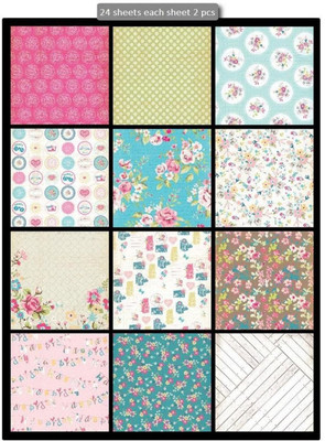 Paper Pep Eno Greeting Pattern Scrapbooking Paper Pack 12" X 12" Sweet Life
